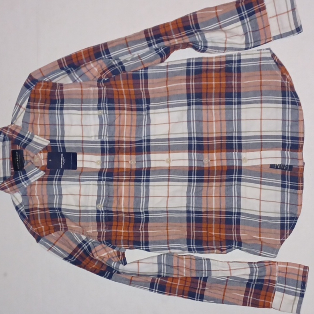 Lucky Brand Plaid Flannel Button Down Shirt  NWT